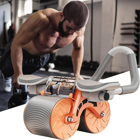 Smart Ab Wheel with Timer and Phone Holder for Workouts