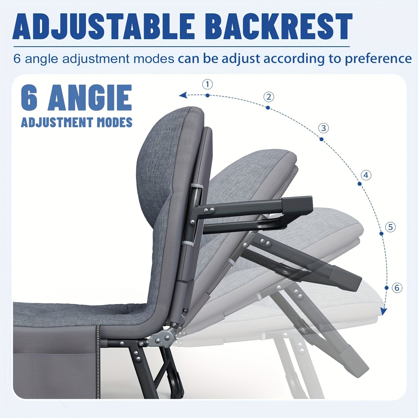 Comfortable Ergonomic Folding Bed for Relaxation and Napping