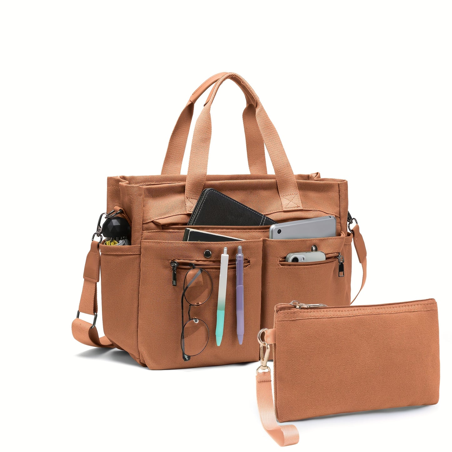 Women's Canvas Handbags Set for Work Travel and Daily Use