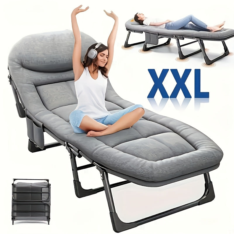 Comfortable Ergonomic Folding Bed for Relaxation and Napping
