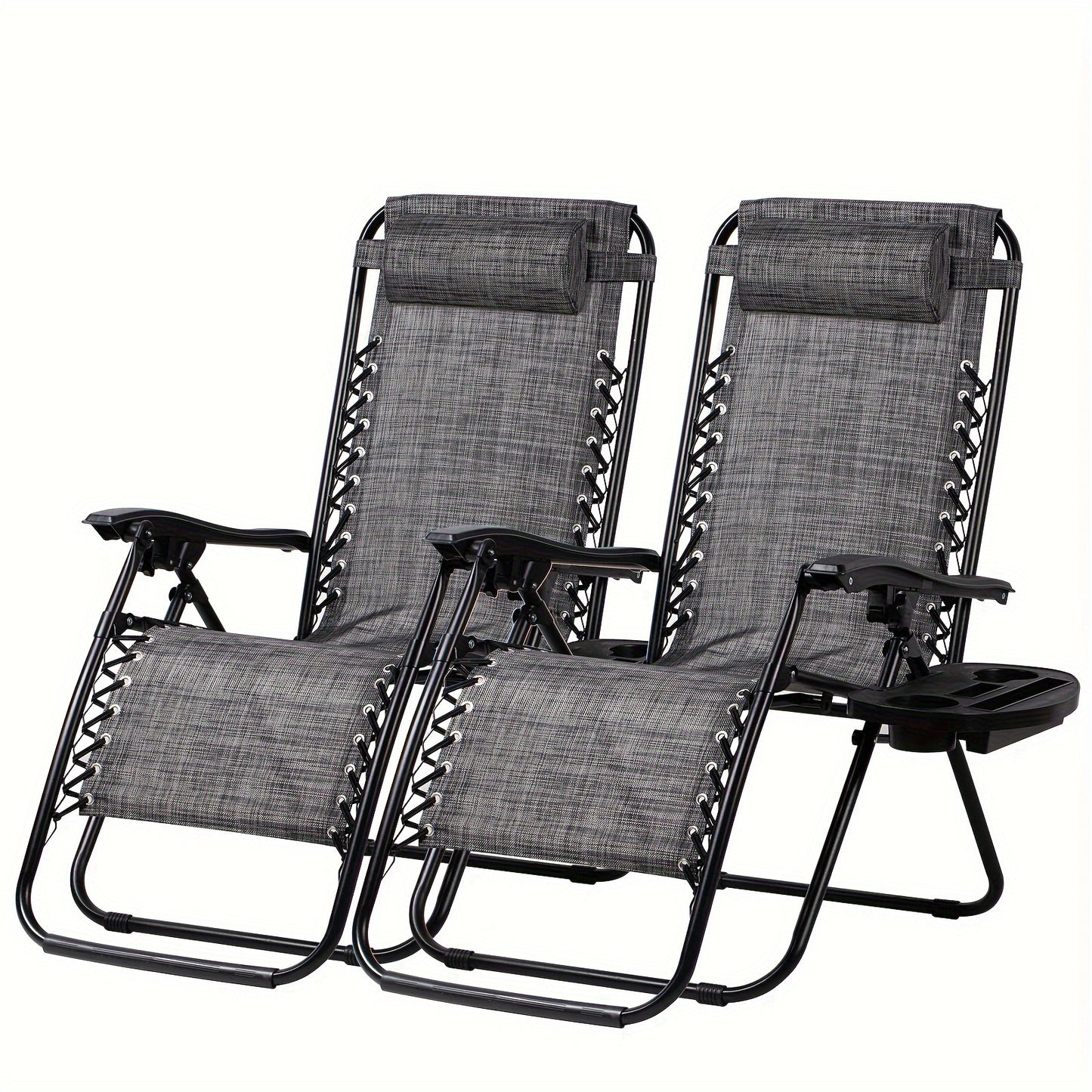 Adjustable Zero Gravity Lounge Chairs Set of Two