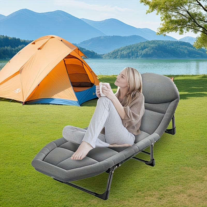 Comfortable Ergonomic Folding Bed for Relaxation and Napping