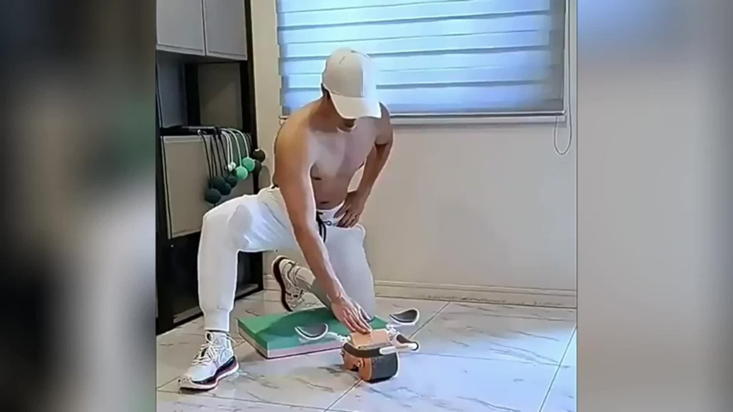 Smart Ab Wheel with Timer and Phone Holder for Workouts