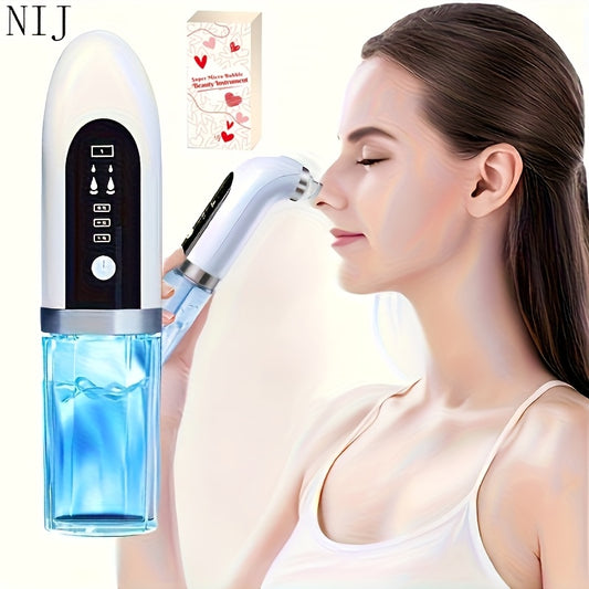 USB Rechargeable Pore Vacuum Facial Cleaner with Interchangeable Heads