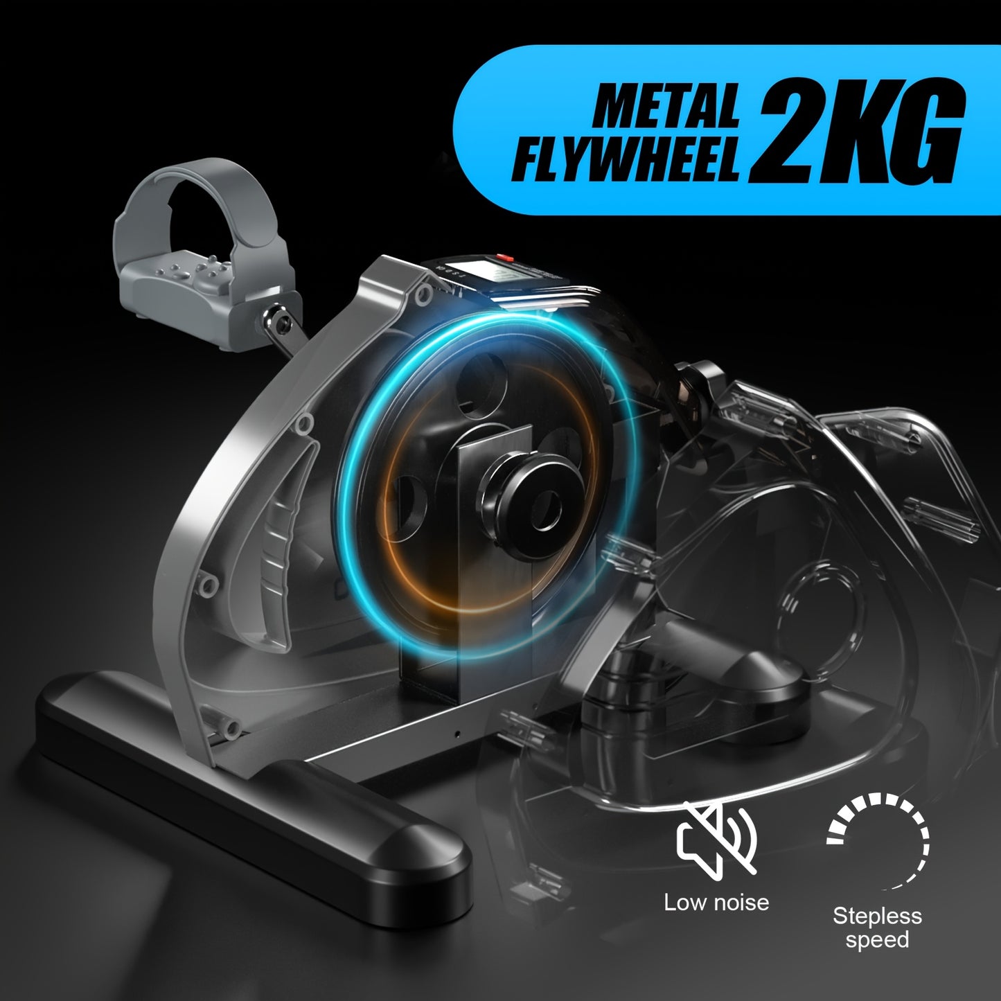 Mini Fitness Elliptical Pedal Exerciser for Home and Office