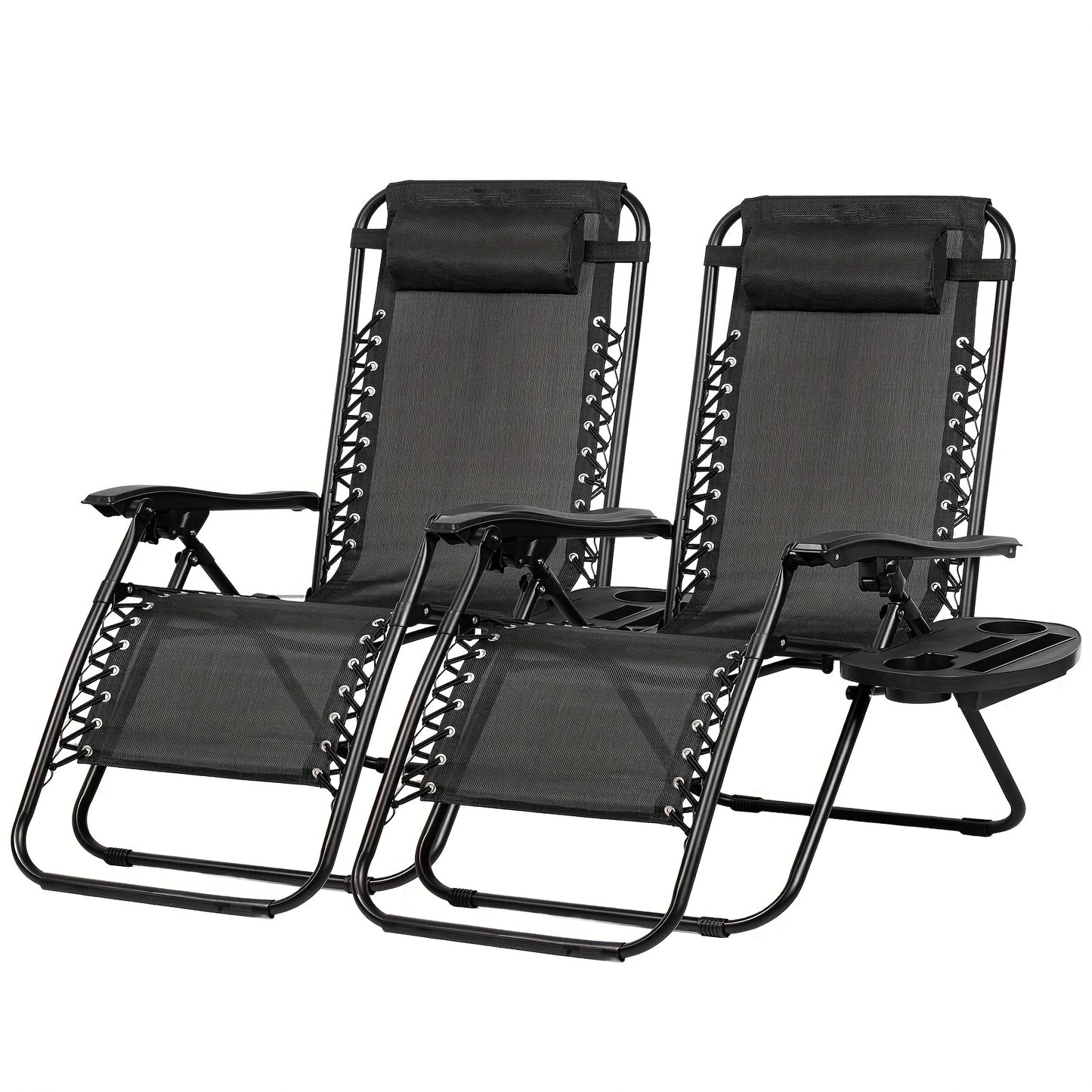 Adjustable Zero Gravity Lounge Chairs Set of Two