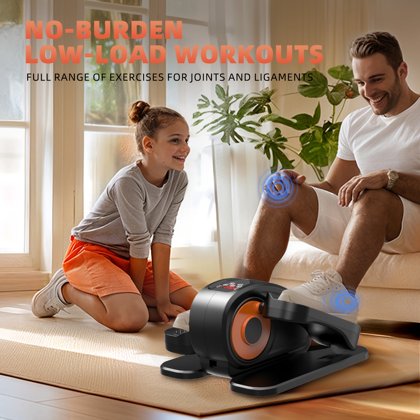 Portable Under Desk Elliptical Machine for Easy Home Workouts