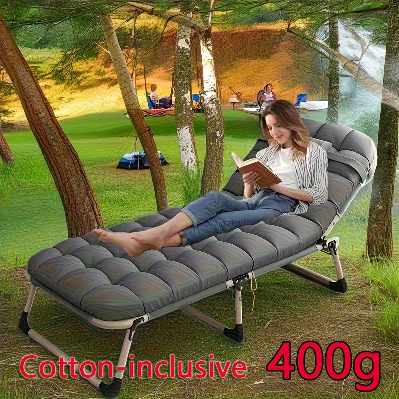 Comfortable Ergonomic Folding Bed for Relaxation and Napping