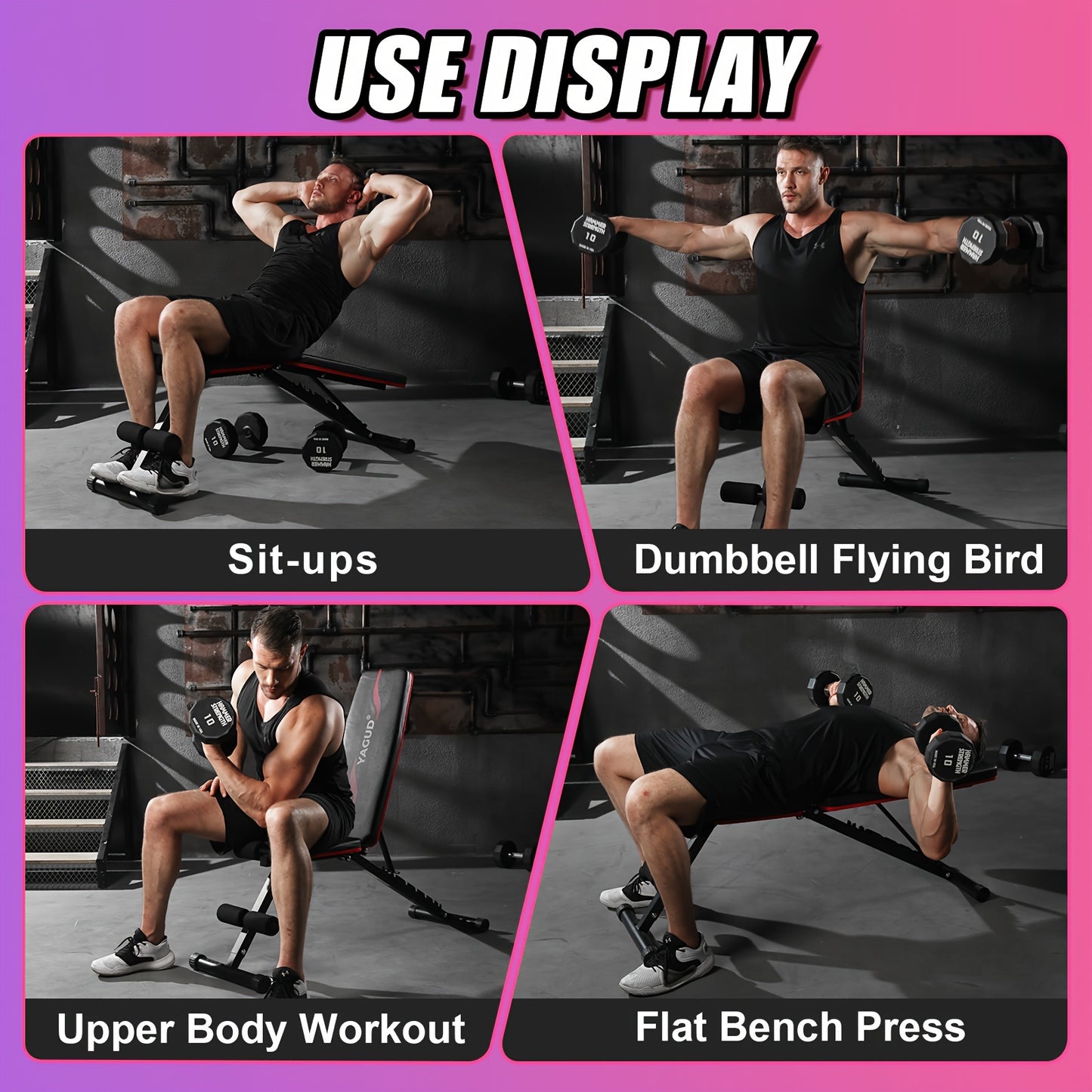 Adjustable Weight Bench For Home Gym Full Body Workout