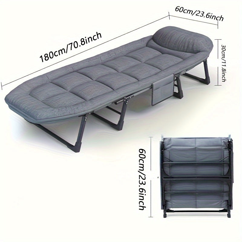 Comfortable Ergonomic Folding Bed for Relaxation and Napping