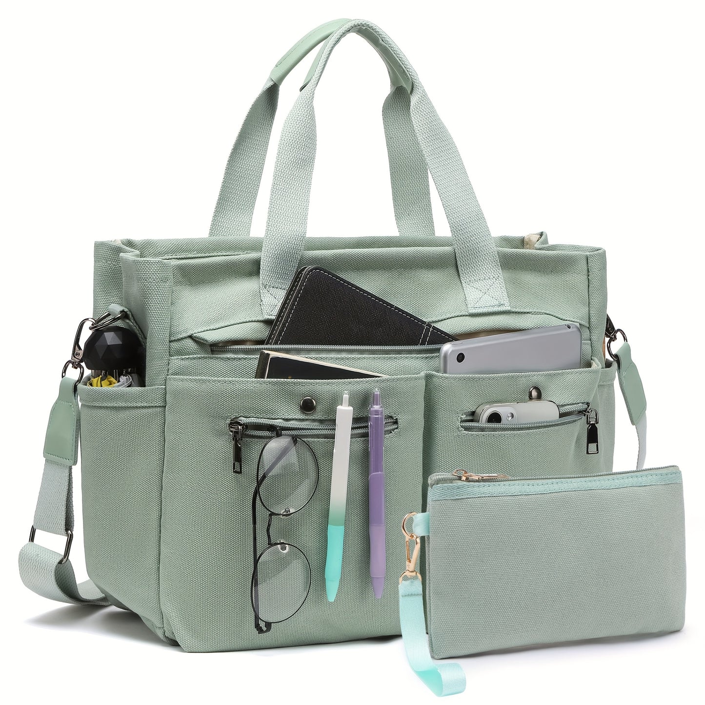 Women's Canvas Handbags Set for Work Travel and Daily Use