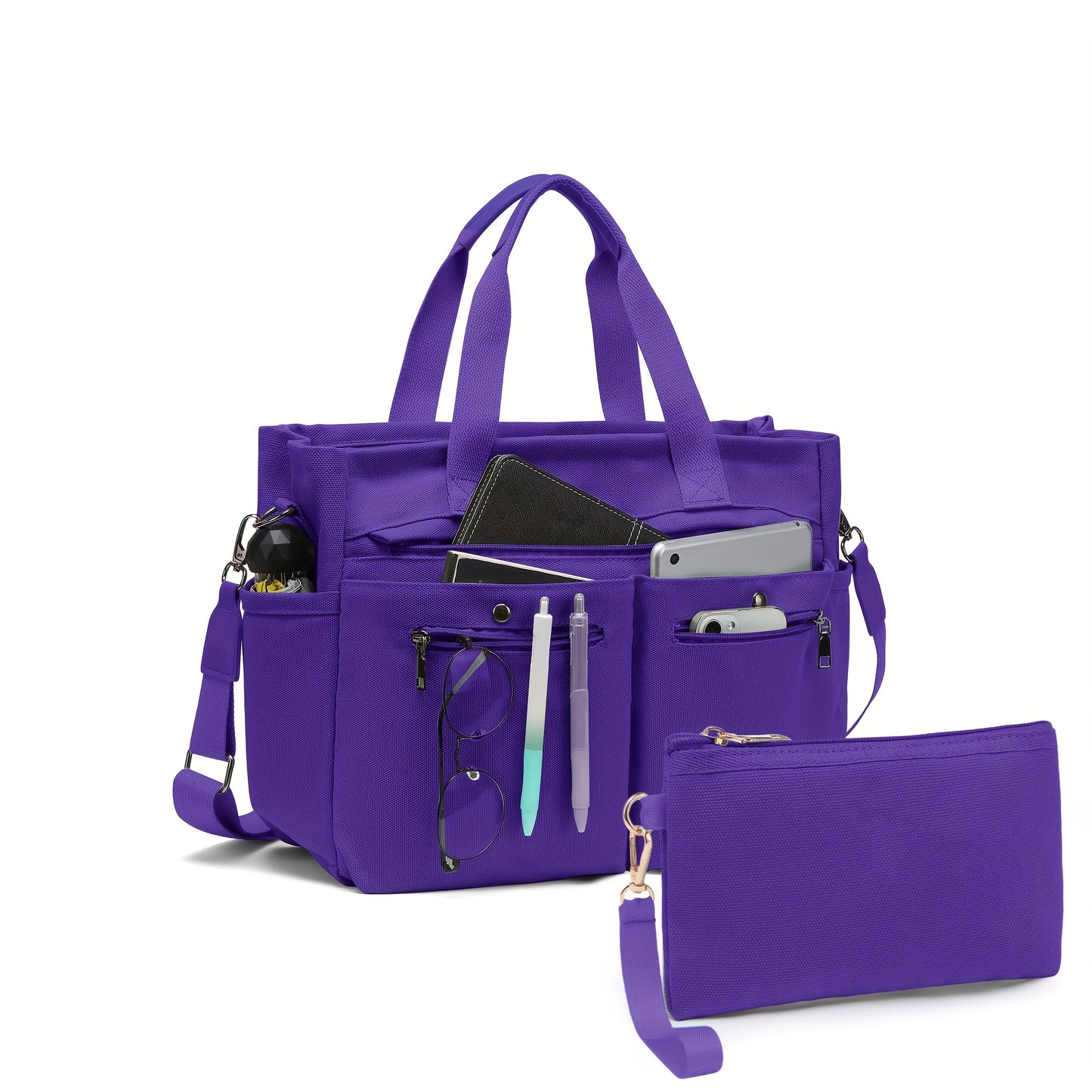 Women's Canvas Handbags Set for Work Travel and Daily Use