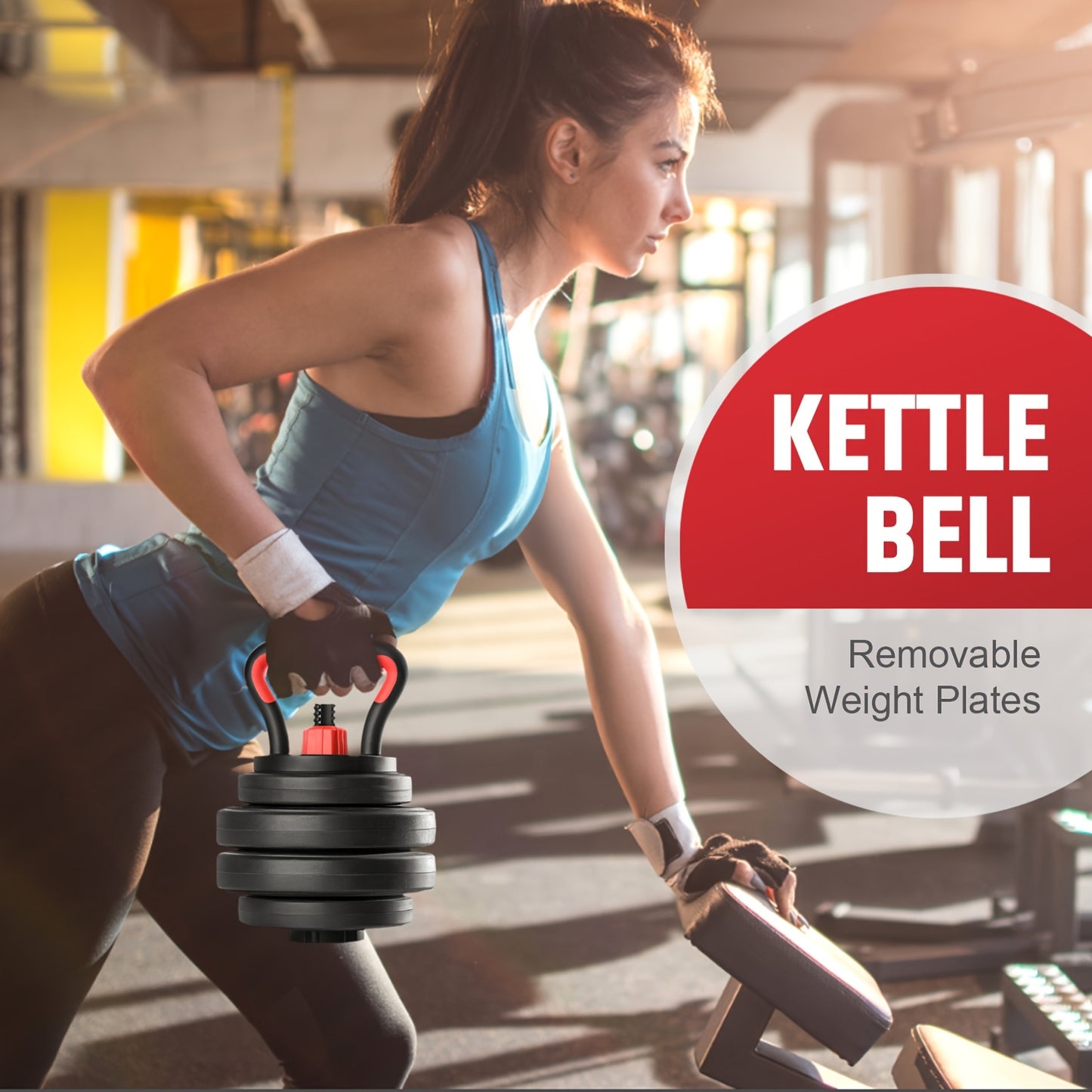 Adjustable 5 In 1 Dumbbells For Home Gym Fitness