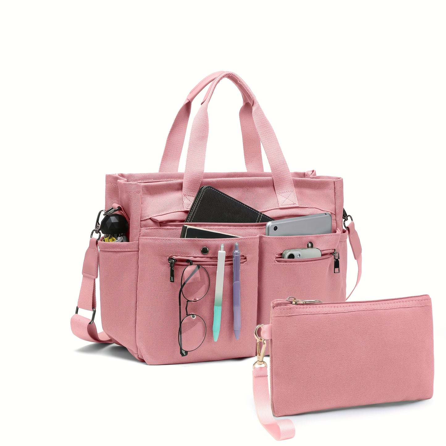 Women's Canvas Handbags Set for Work Travel and Daily Use