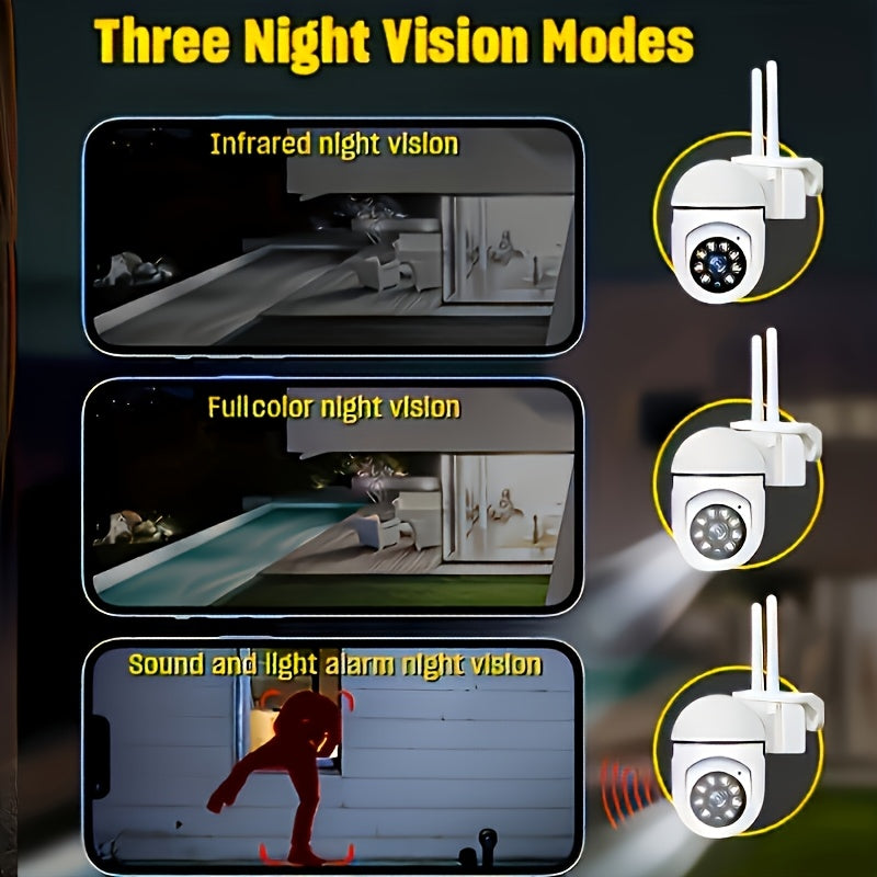 Wireless 3MP HD Security Cameras with AI Motion Detection