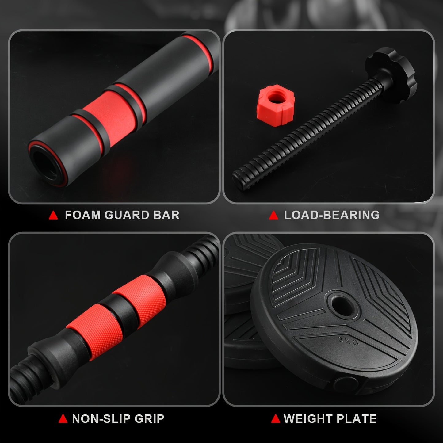 Adjustable 5 In 1 Dumbbells For Home Gym Fitness