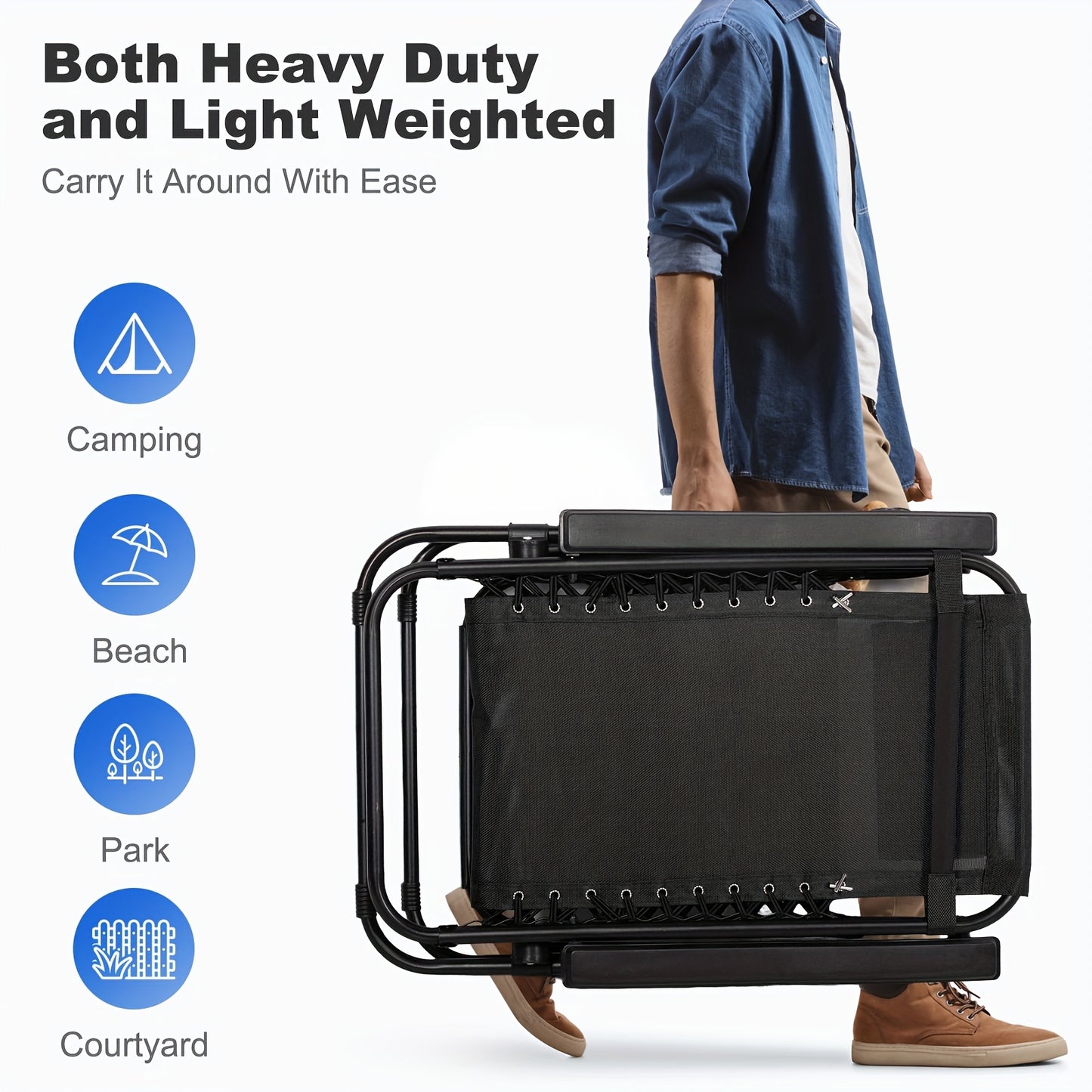 Adjustable Zero Gravity Lounge Chairs Set of Two