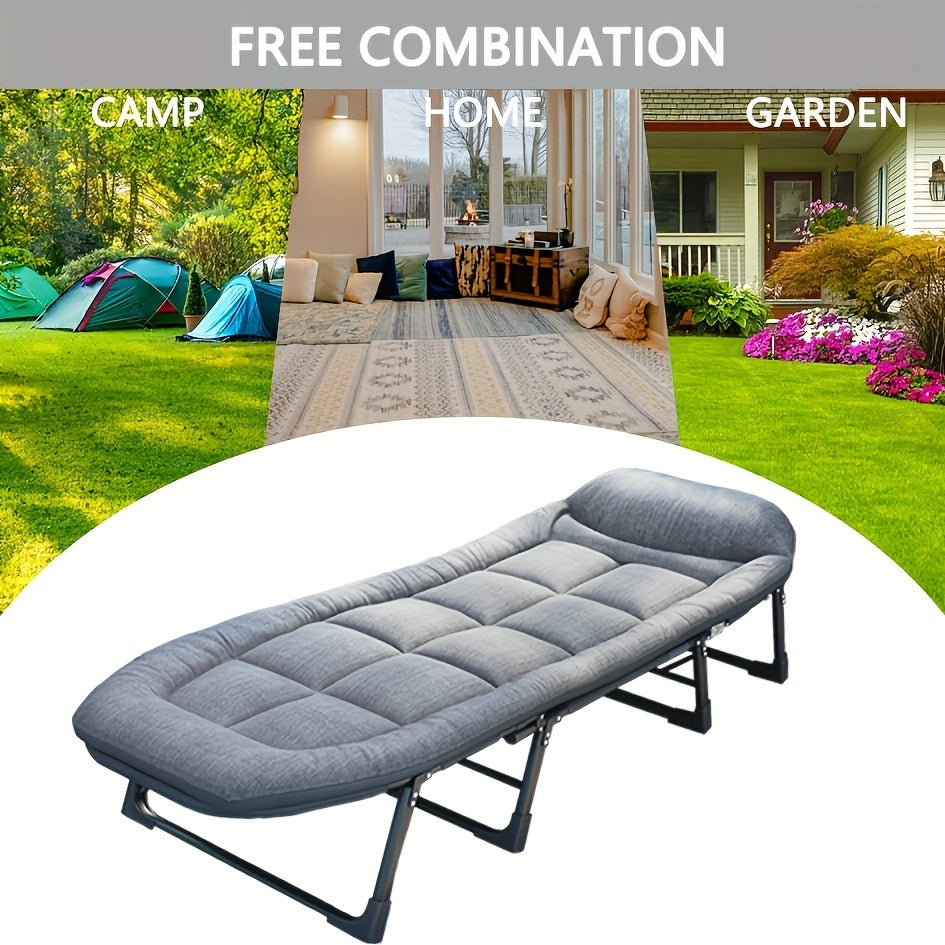 Comfortable Ergonomic Folding Bed for Relaxation and Napping