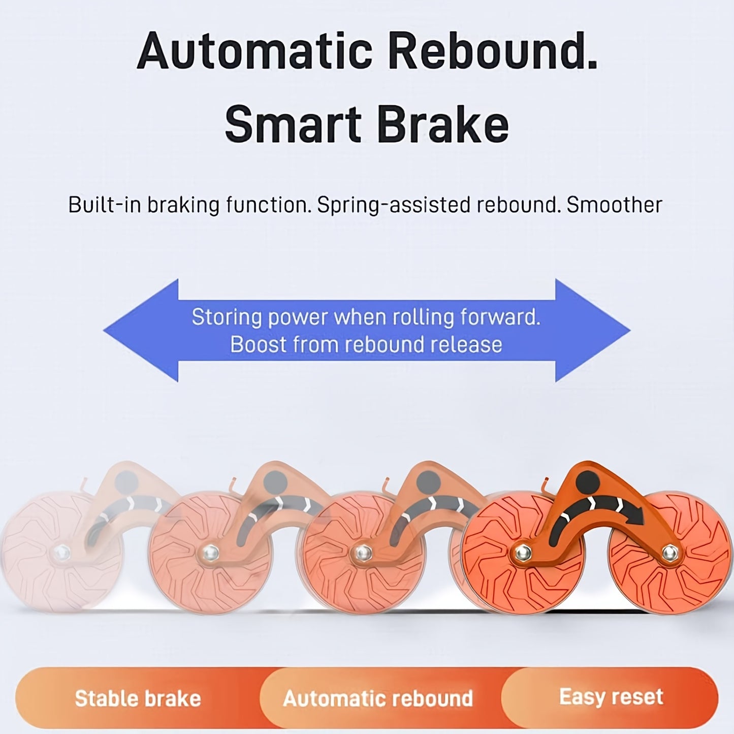 Smart Ab Wheel with Timer and Phone Holder for Workouts