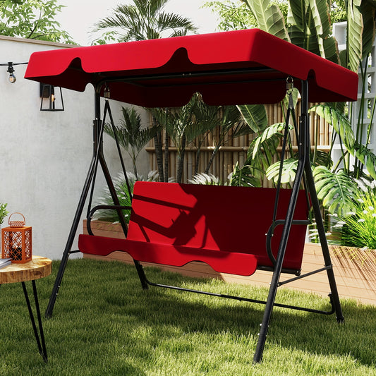Outdoor Patio Swing With Canopy For Relaxation And Comfort