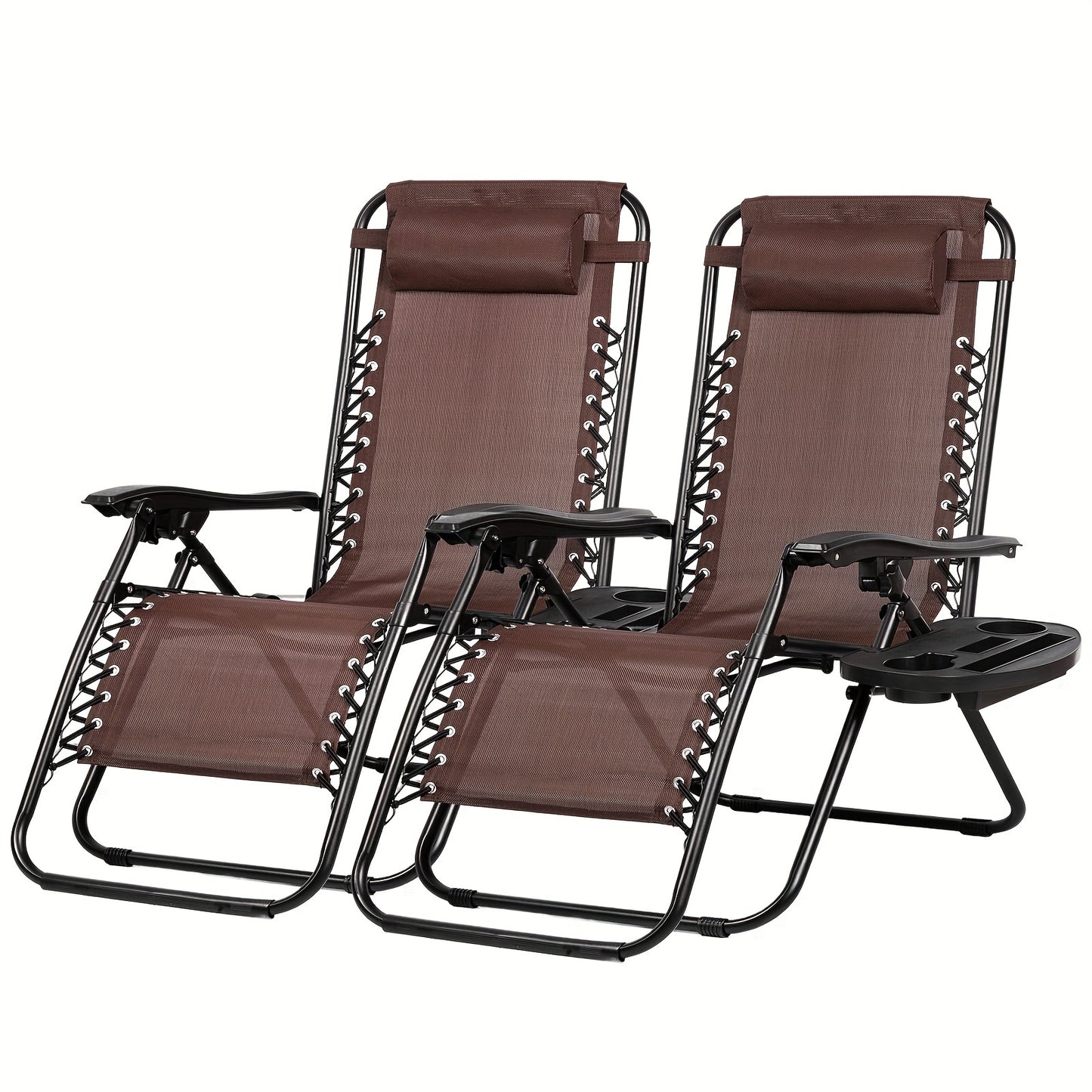 Adjustable Zero Gravity Lounge Chairs Set of Two
