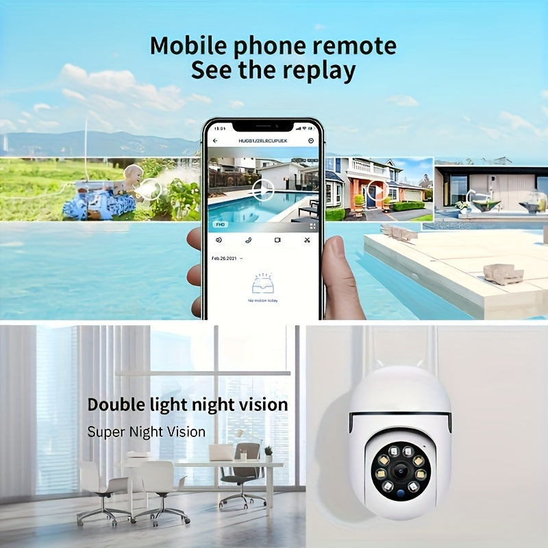 Wireless WiFi Security Camera System with Night Vision and Audio