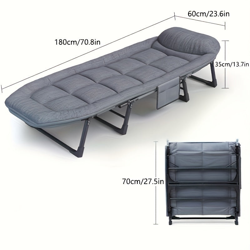 Comfortable Ergonomic Folding Bed for Relaxation and Napping