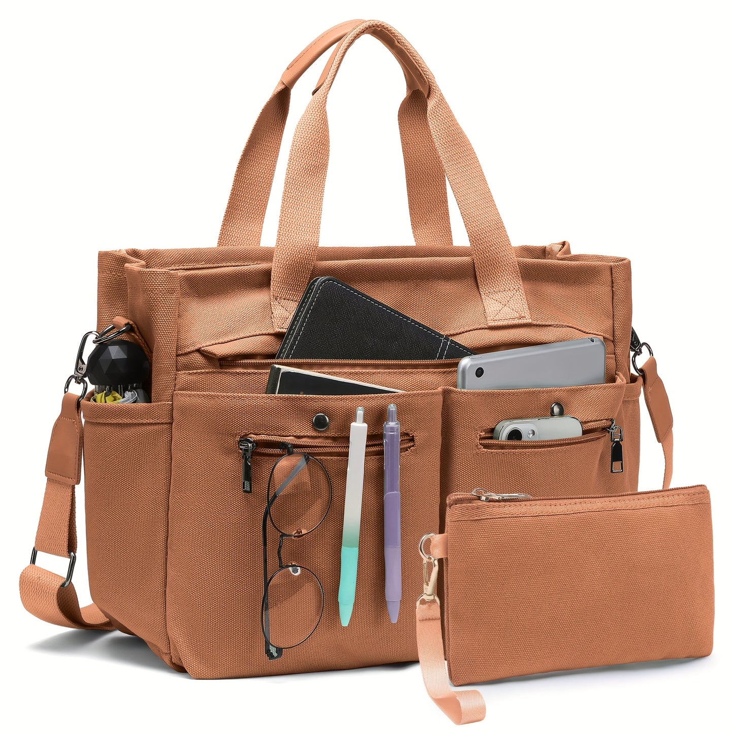 Women's Canvas Handbags Set for Work Travel and Daily Use