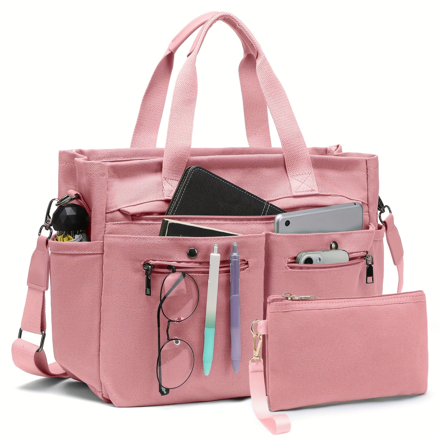 Women's Canvas Handbags Set for Work Travel and Daily Use