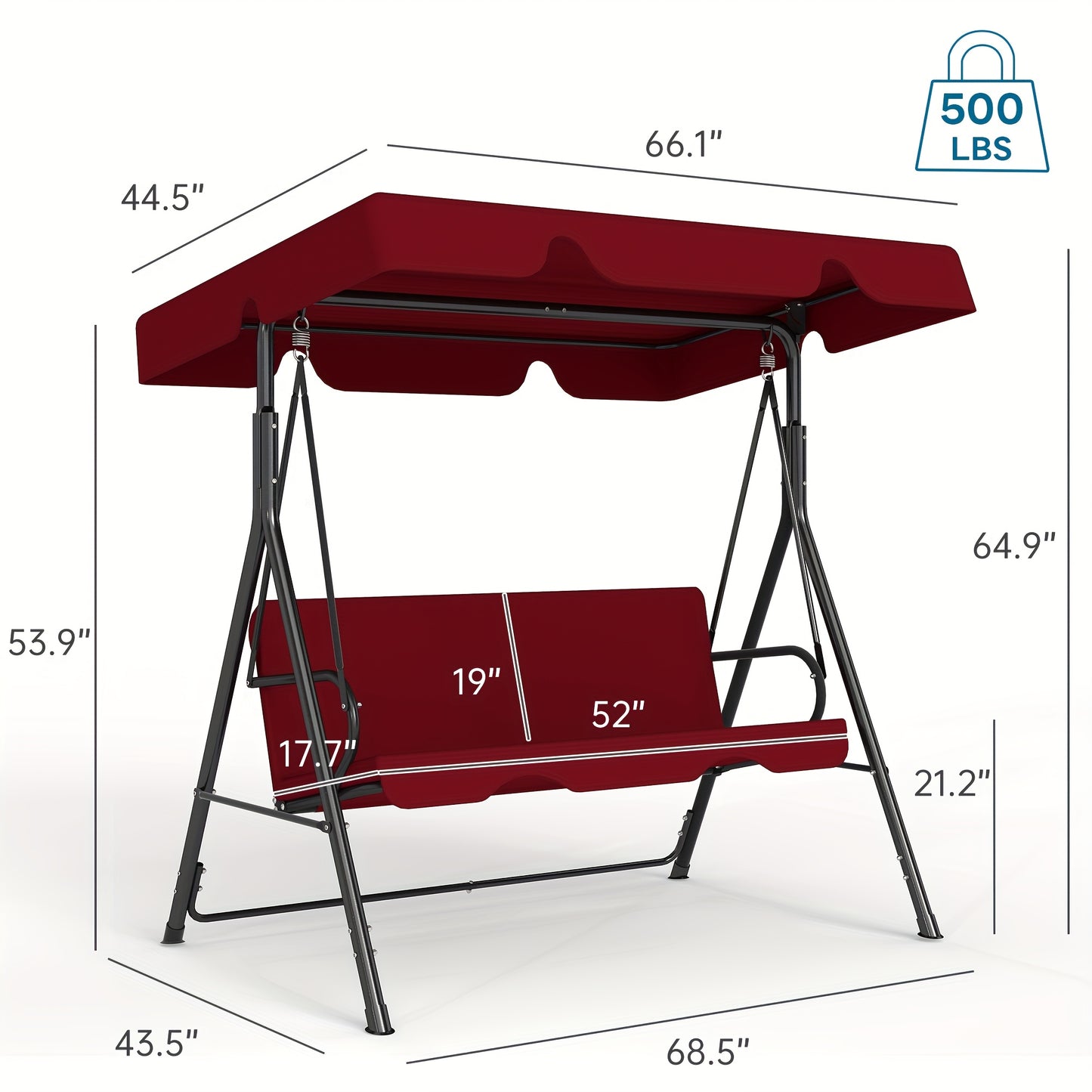 Outdoor Patio Swing With Canopy For Relaxation And Comfort