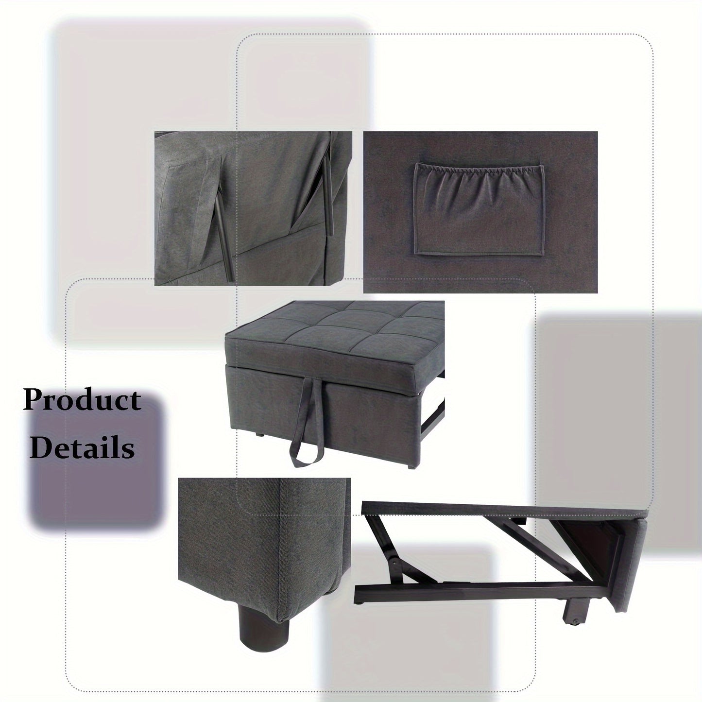 Convertible Sofa Bed Chair for Small Spaces and Lounging
