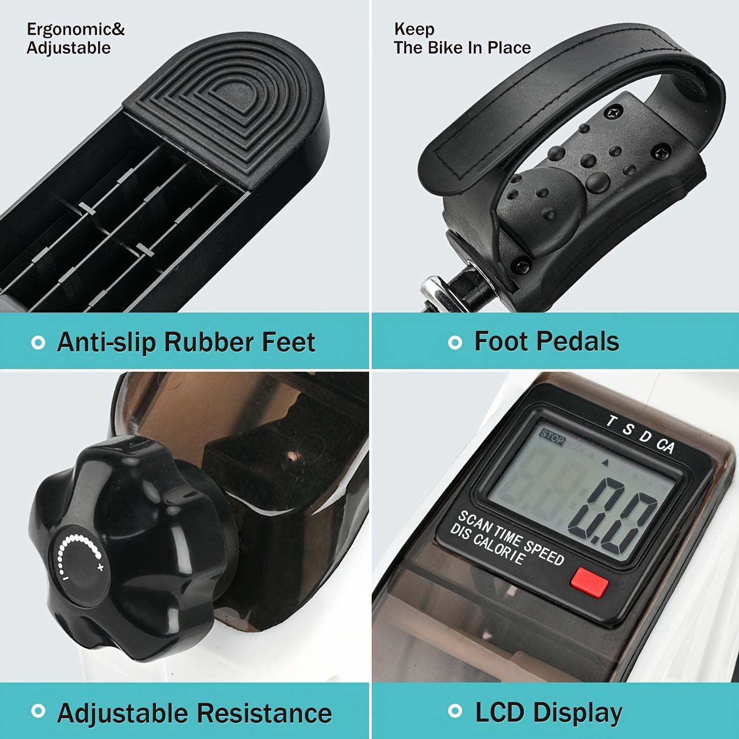 Mini Fitness Elliptical Pedal Exerciser for Home and Office