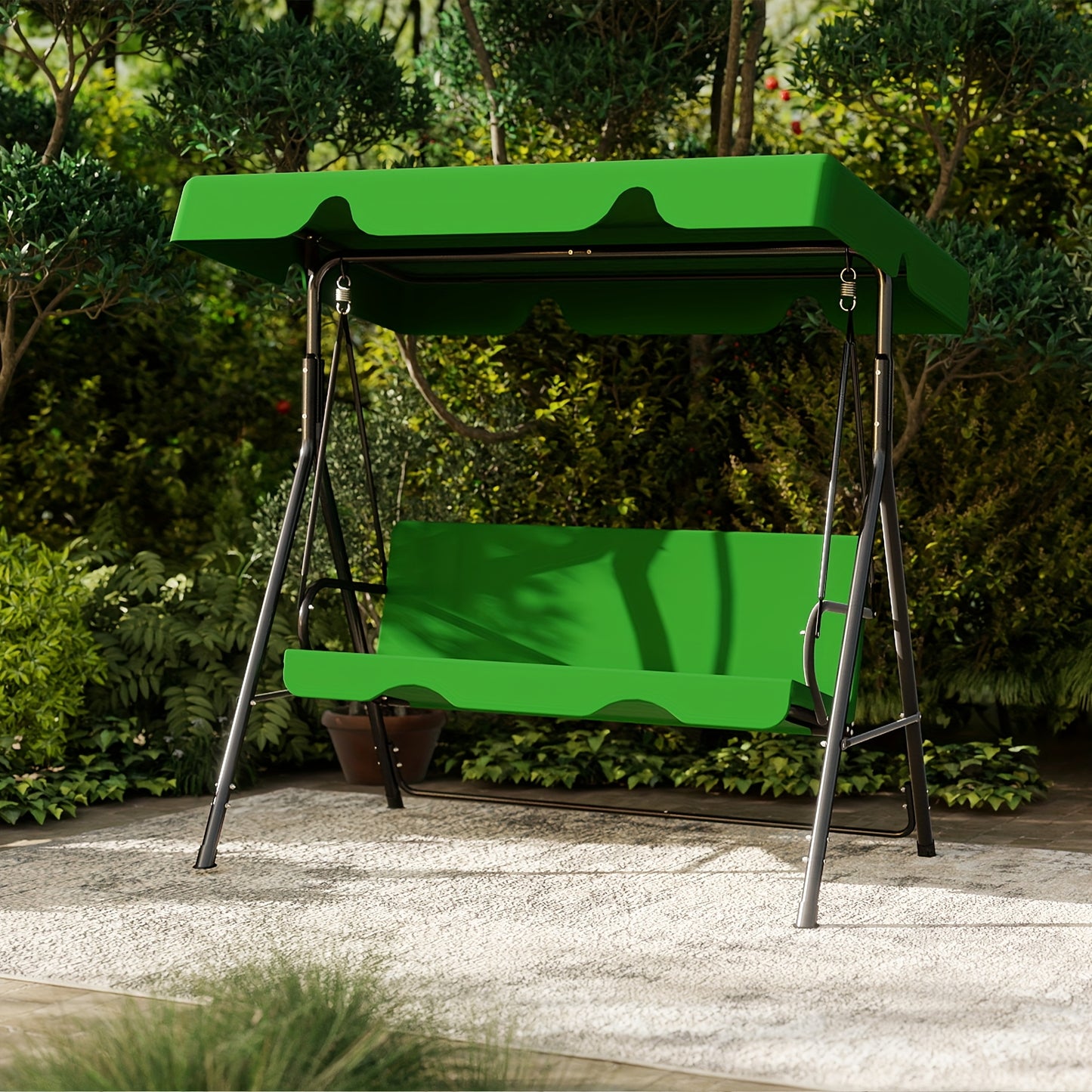 Outdoor Patio Swing With Canopy For Relaxation And Comfort