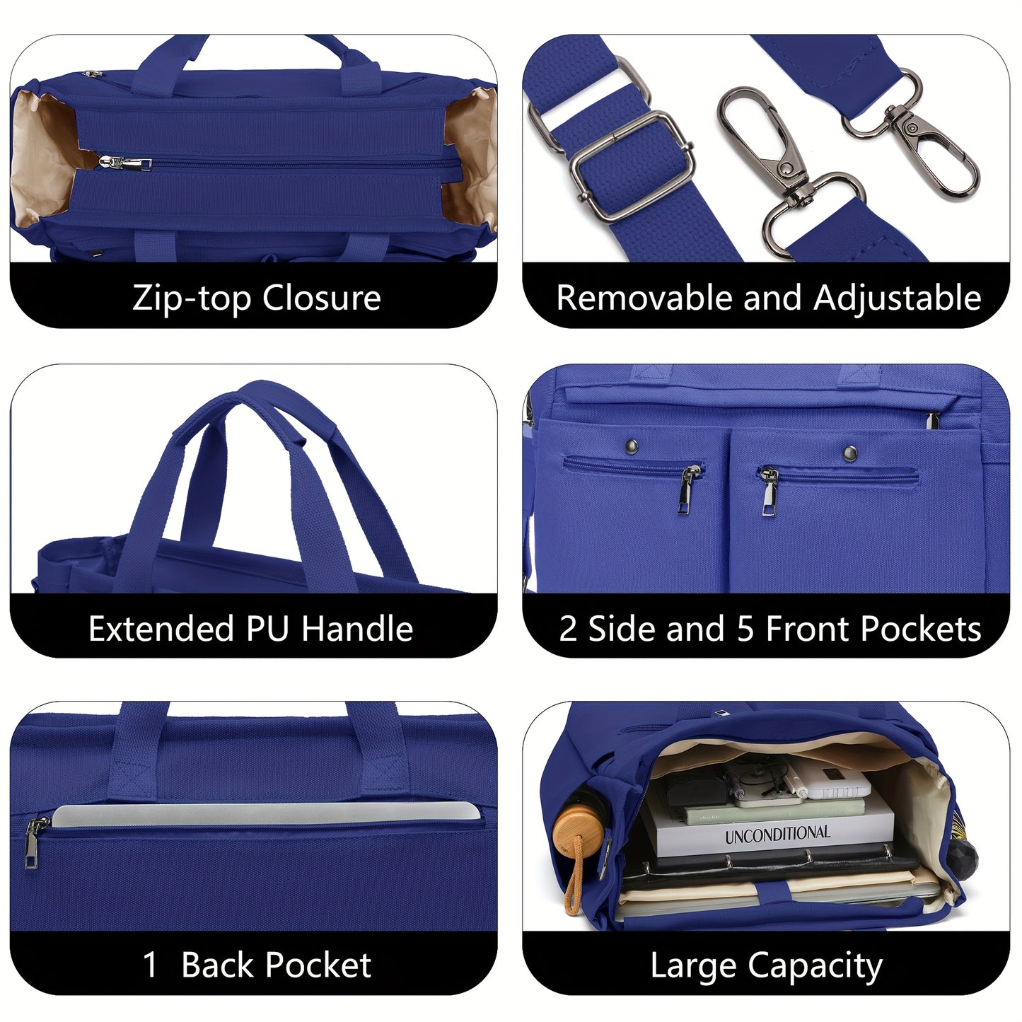Women's Canvas Handbags Set for Work Travel and Daily Use