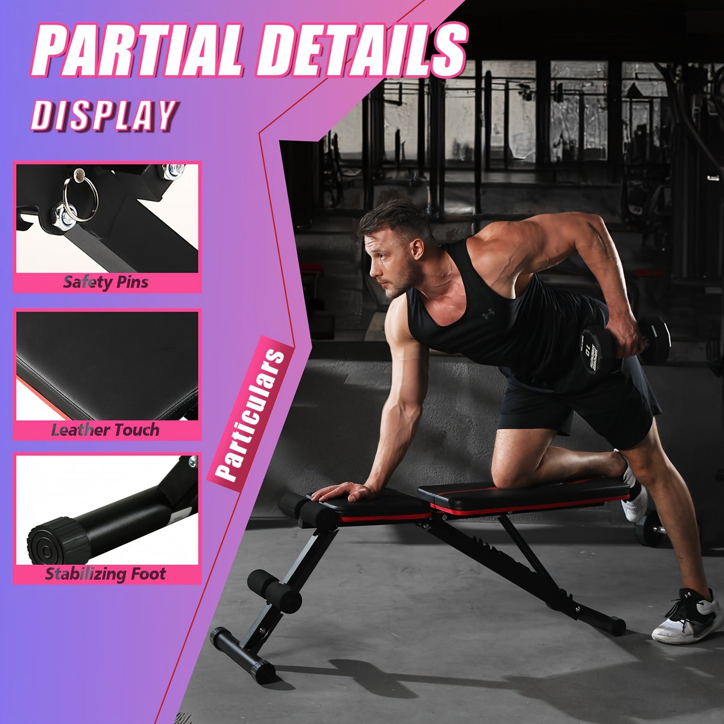 Adjustable Weight Bench For Home Gym Full Body Workout