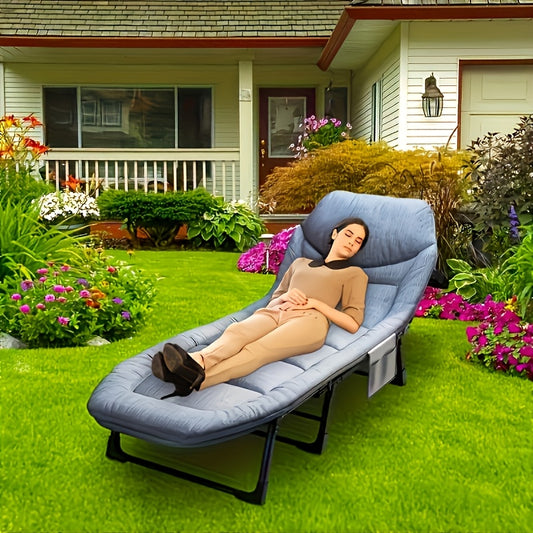 Comfortable Ergonomic Folding Bed for Relaxation and Napping