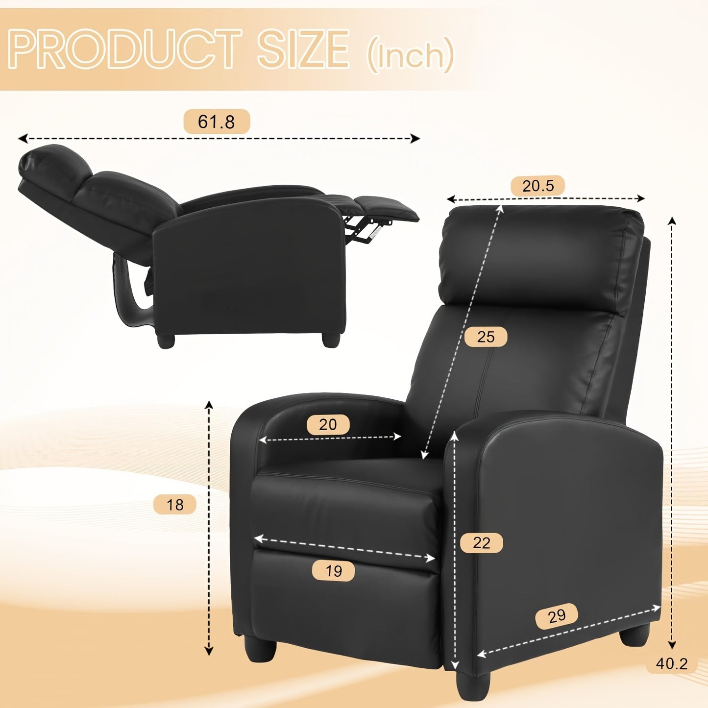Ergonomic Recliner Sofa Chair for Ultimate Comfort and Relaxation