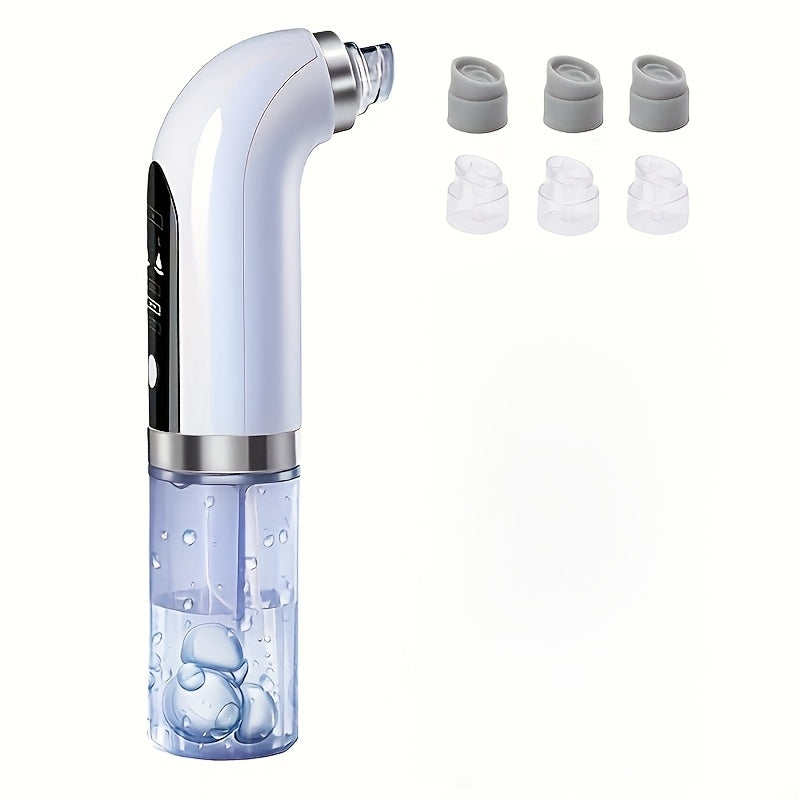 USB Rechargeable Pore Vacuum Facial Cleaner with Interchangeable Heads