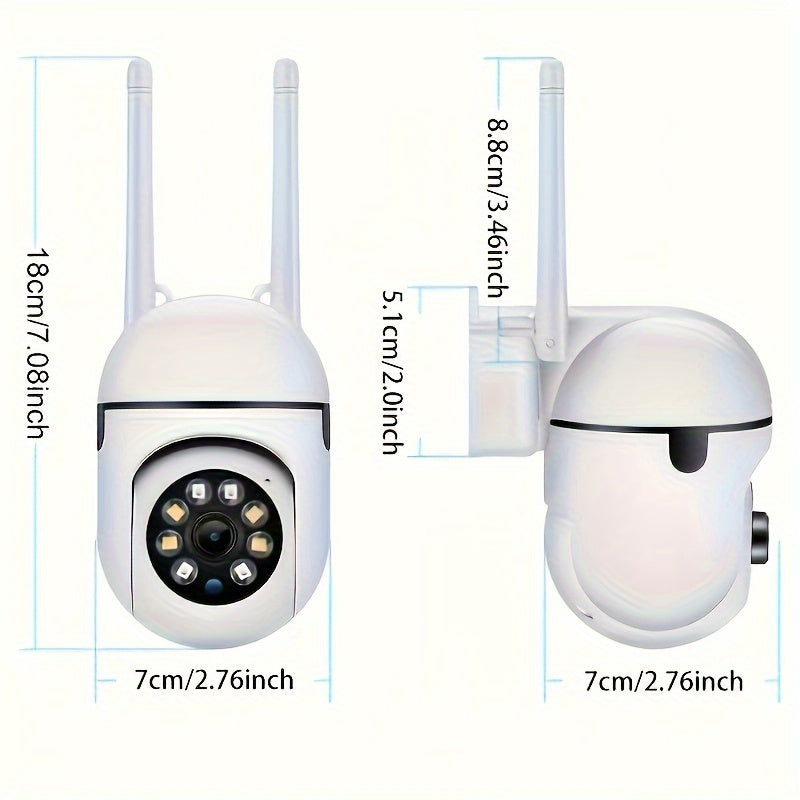 Wireless WiFi Security Camera System with Night Vision and Audio