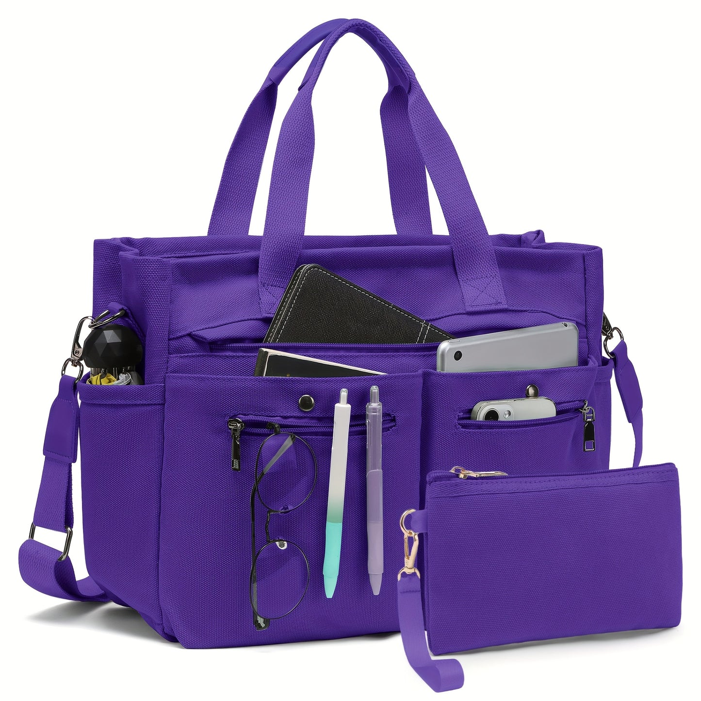 Women's Canvas Handbags Set for Work Travel and Daily Use