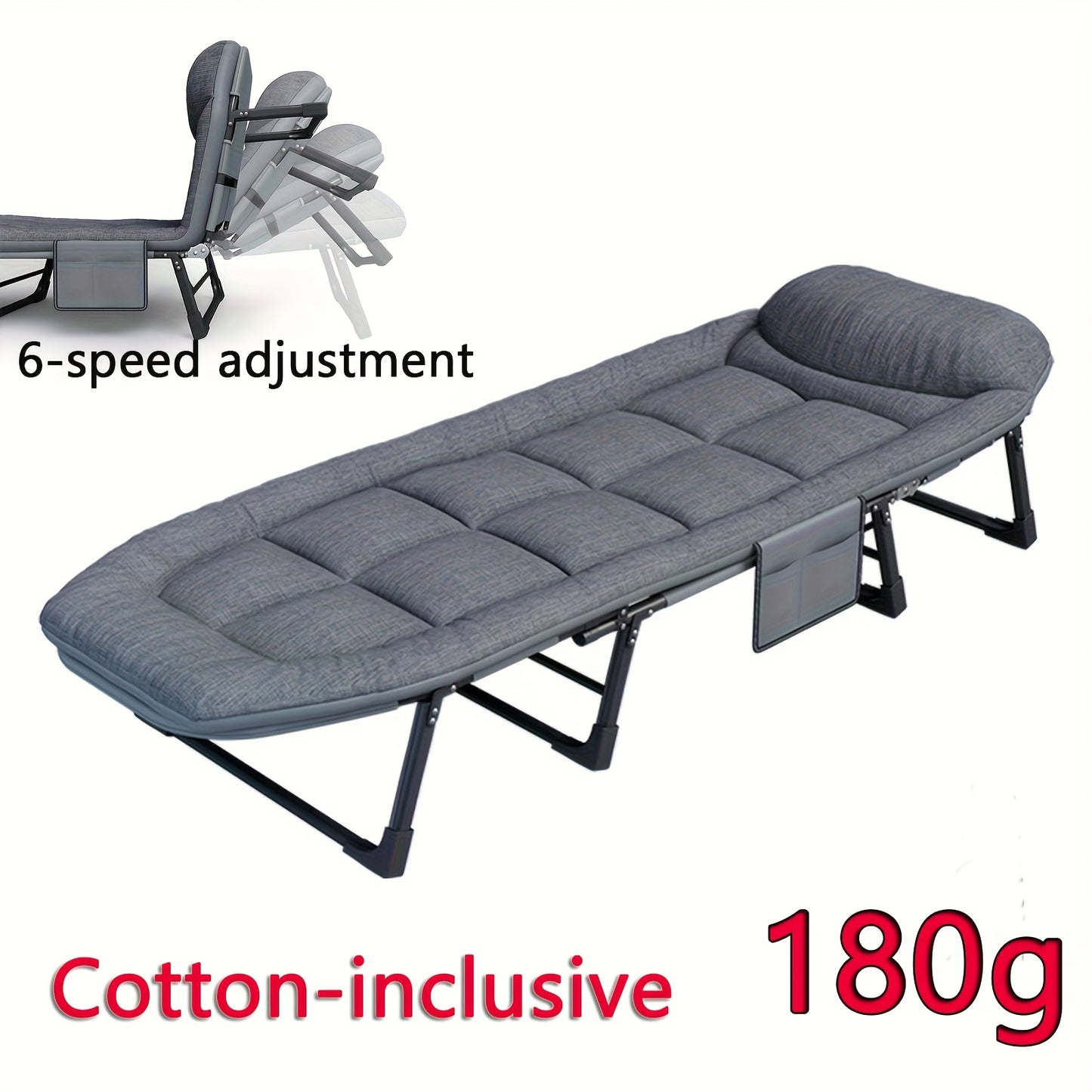 Comfortable Ergonomic Folding Bed for Relaxation and Napping
