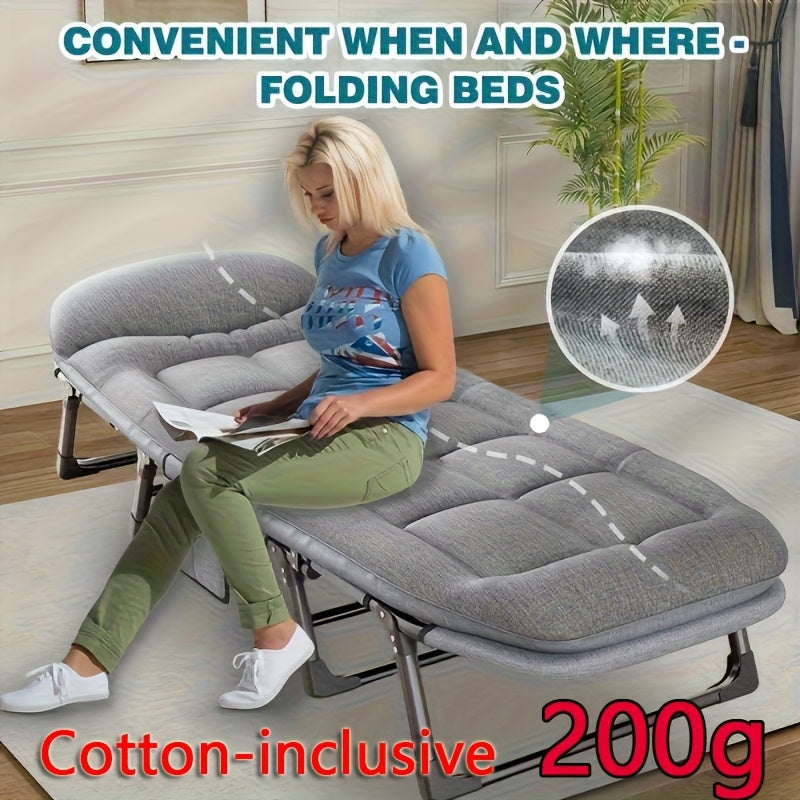 Comfortable Ergonomic Folding Bed for Relaxation and Napping