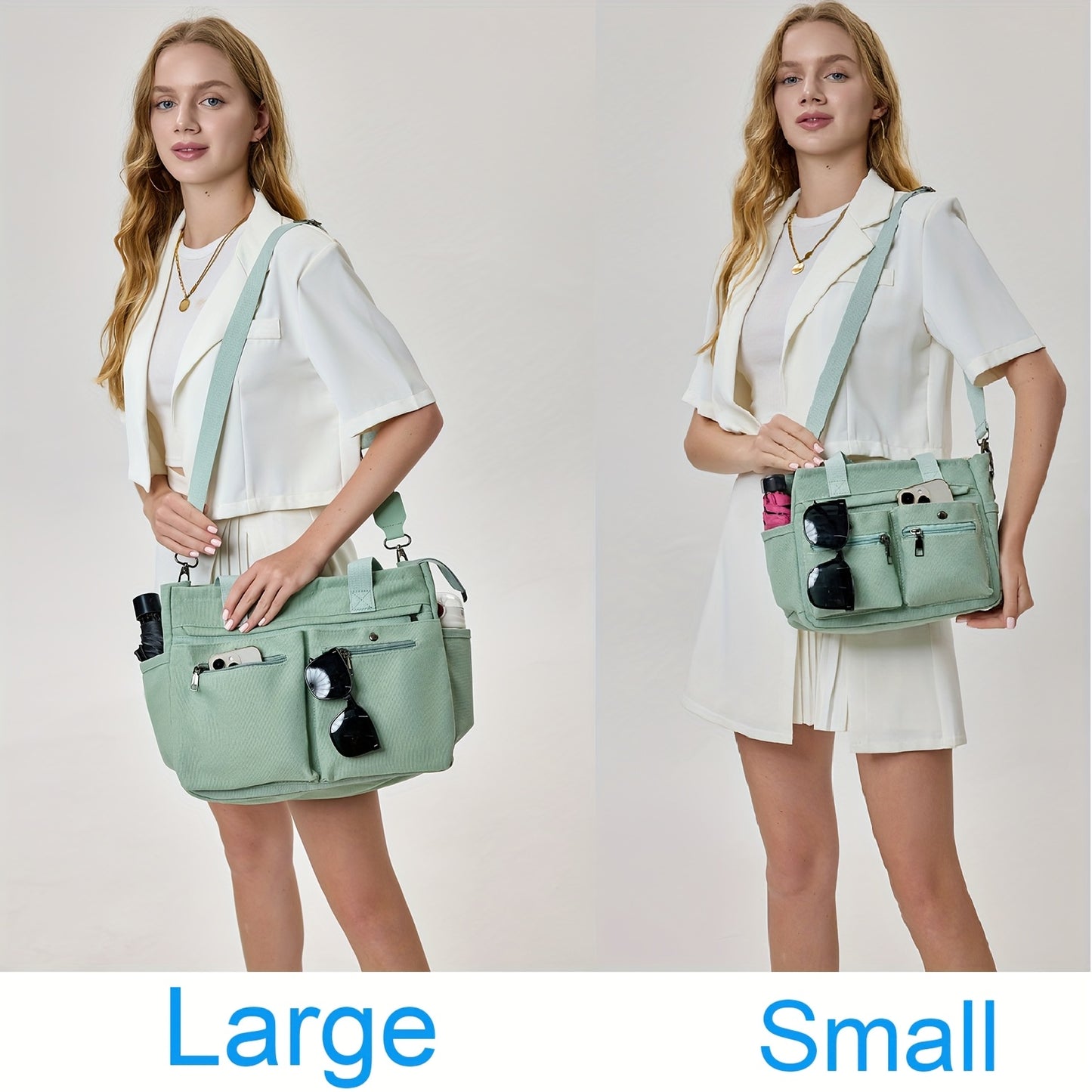 Women's Canvas Handbags Set for Work Travel and Daily Use