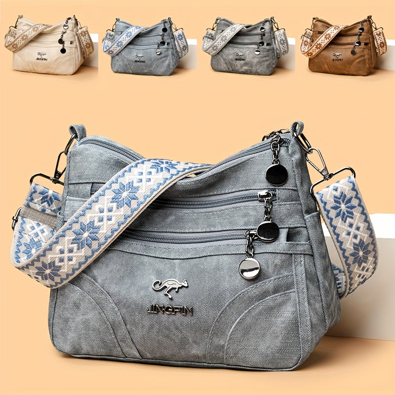 Perfect Lily Women's Vintage Bohemian Crossbody Bag for Everyday Use