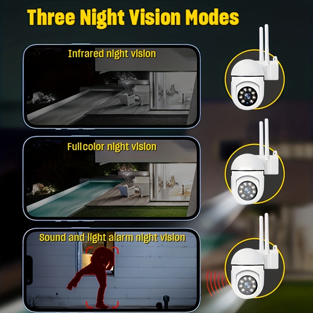 Wireless WiFi Security Camera System with Night Vision and Audio