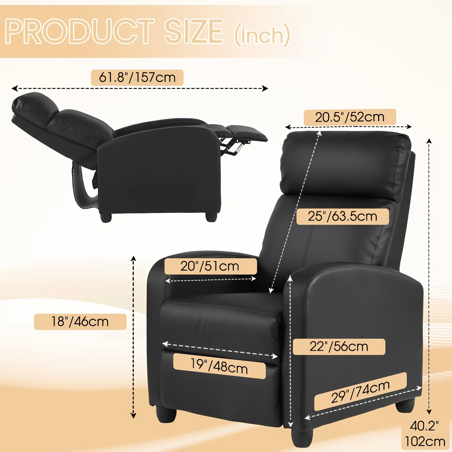 Ergonomic Recliner Sofa Chair for Ultimate Comfort and Relaxation